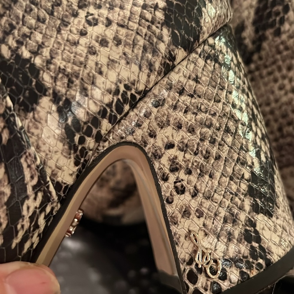 Sam Edelman Women's Snake Print Ankle Boots - Picture 10 of 10